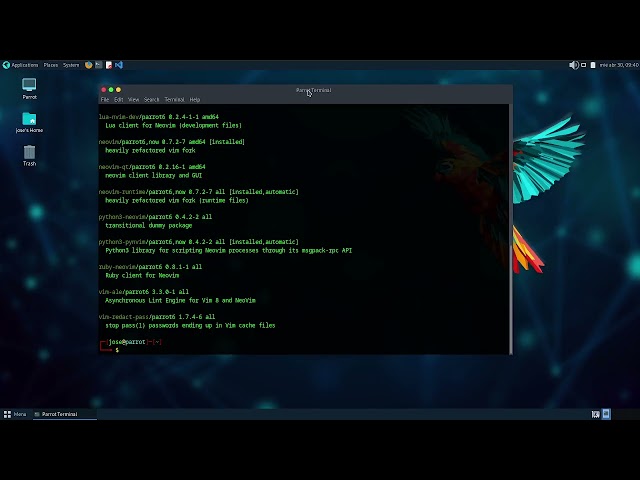 Personalización Parrot sec
