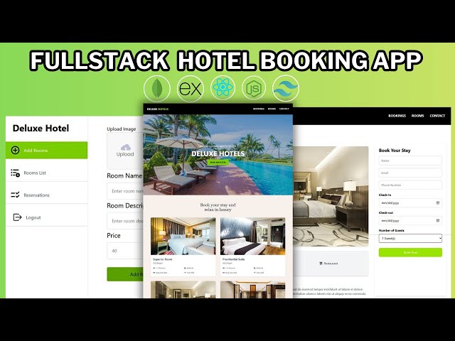 Build a Full Stack Hotel Booking App Using React , MongoDB,  Express , Node JS & Tailwind CSS
