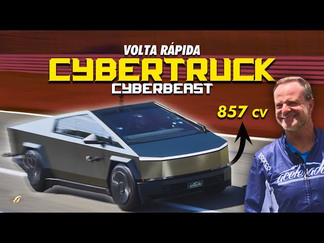 TESLA CYBERTRUCK ON THE FAST LAP! Rubens Barrichello DIDN'T LIKE the CONTROVERSIAL 857 hp pickup ...