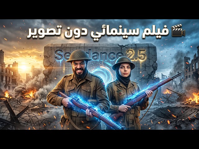 اصنع فيلم سينمائي بشخصيتك ودون تصوير 🔥 Seedance 2.5 🎬
