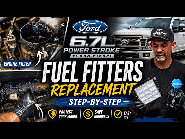 How To Replace BOTH Fuel Filters On A Ford 6.7L Power Stroke Diesel 