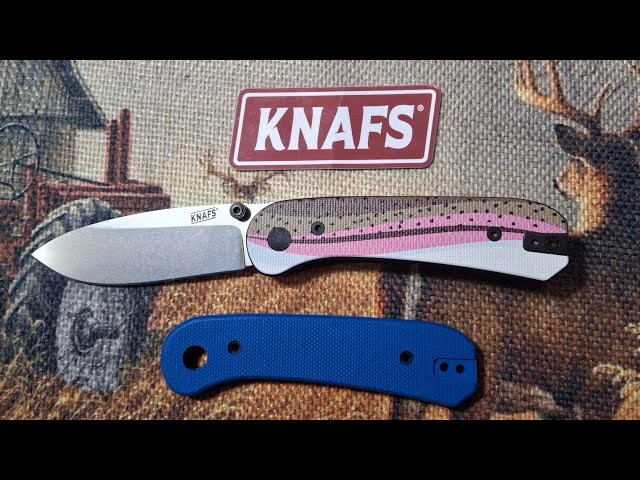 NKD, KNAFS LANDER 1 WITH RAINBOW TROUT SCALES, WIUG, EDC, EVERYDAY CARRY