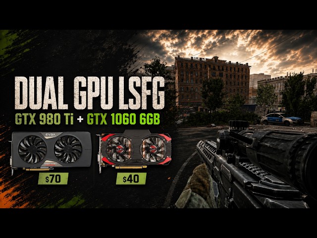 Are These Two Old GPUs Lowkey Good for 1080p Tarkov? | Dual GPU LSFG