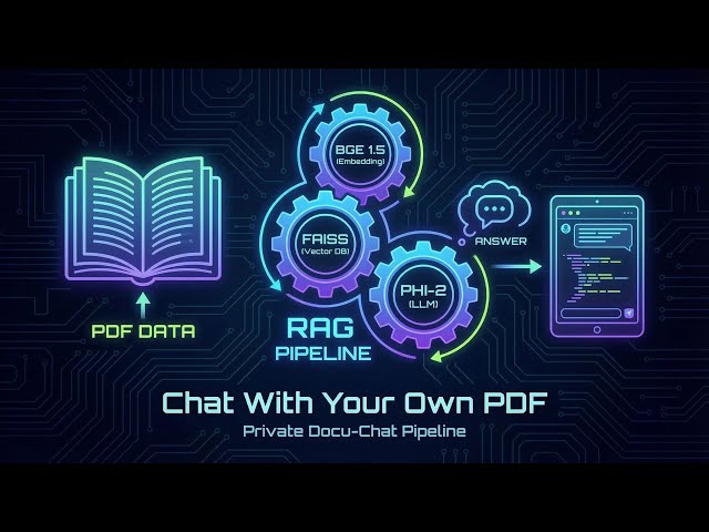 Chat With Your Own PDF using RAG | BGE 1.5 + FAISS + PHI-2 – Tamil Explanation