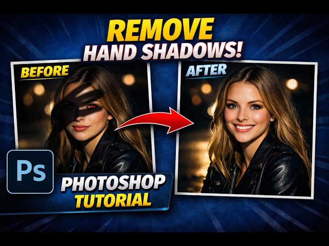 🔥 HAND SHADOW RUINING YOUR PHOTO? FIX IT IN PHOTOSHOP! 🤯