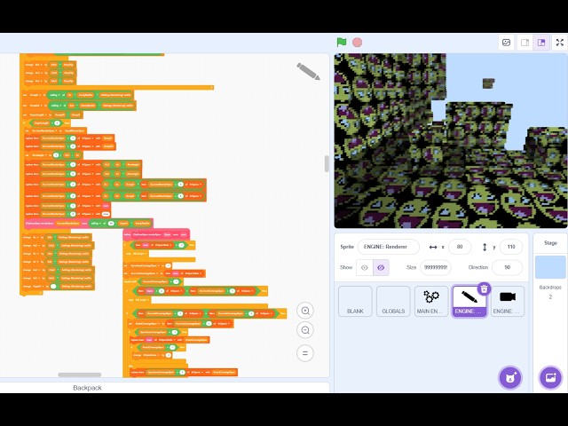 How fast does GammaC's 3D renderer run in Vanilla Scratch?