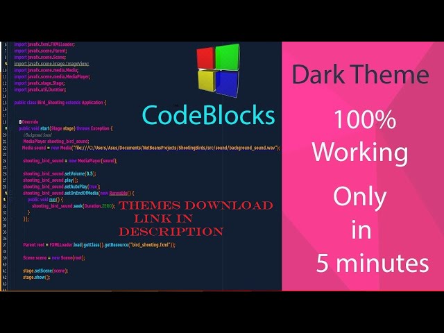 How to Install Codeblocks Multiple Themes at once | Enable Dark Theme|