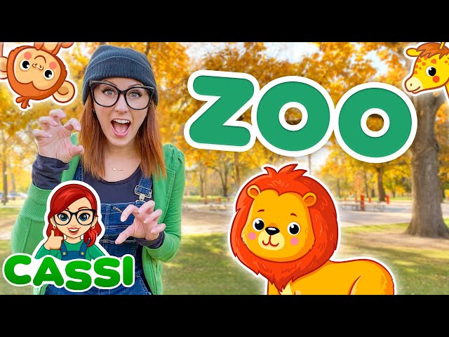 Cassi Visits the Zoo | Learn Zoo Animals - Educational Video for Children
