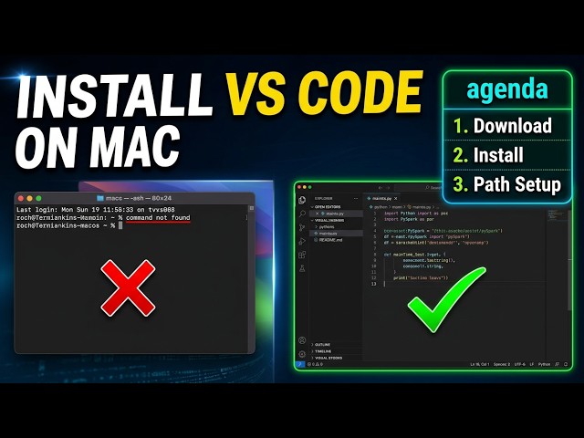 01. How to Install Visual Studio Code on Mac OS for Beginners | VS Code Step-by-Step Guide | #dbt 01