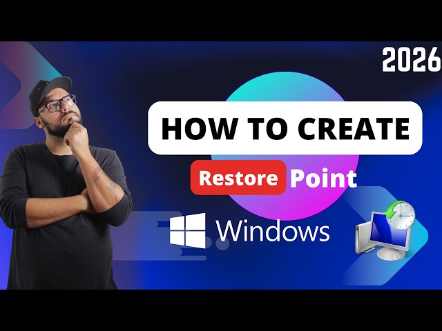 Create a Restore Point in your Windows Pc 🪛 2026 I Better Safety !!