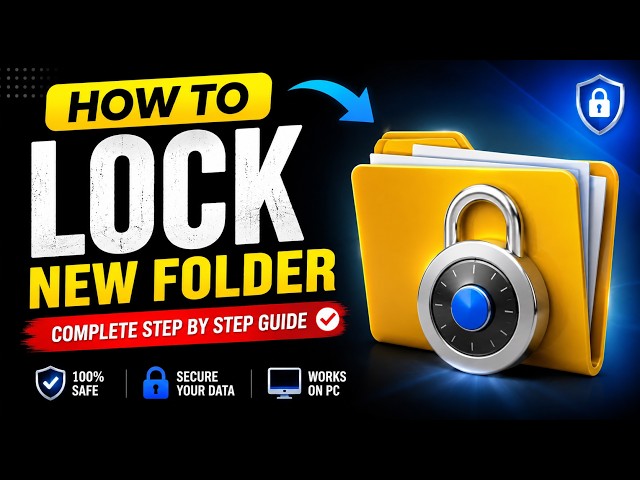 How to lock new folder 📂