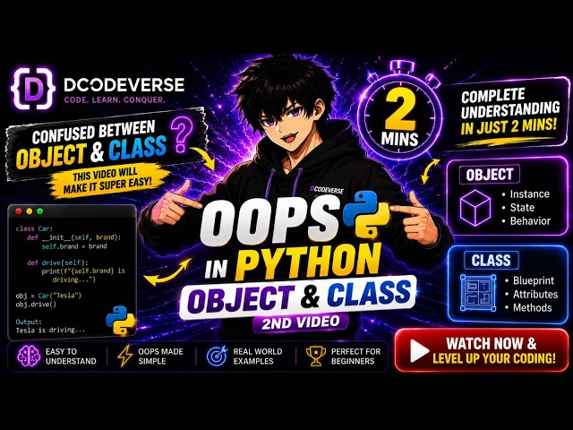 I Explained OOPs Concepts Using Instagram & Cars 🤯 (Object & Classes) | Object Oriented Programming