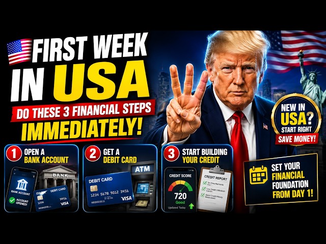 Just Arrived in the USA? Do These 3 Financial Things First!