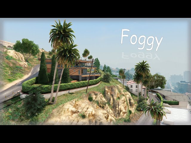 24H | GTA V - Franklin's House (3671 Whispymound Drive) | Foggy