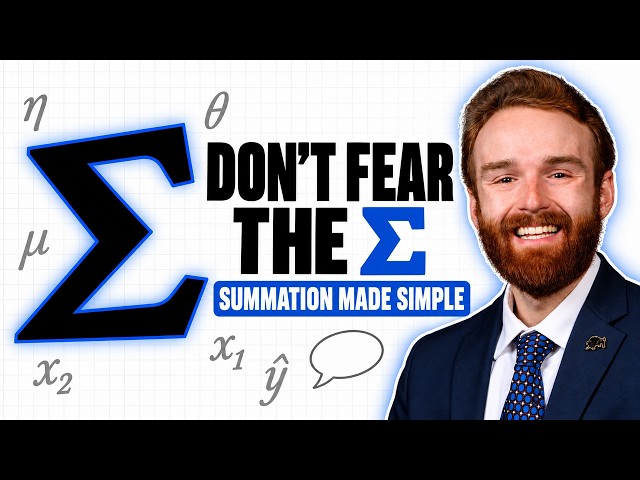 How to Read Math Out Loud (Σ, Greek Letters & Subscripts) | Math for AI 0.2