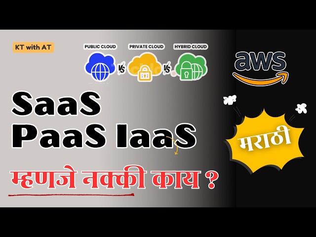 SaaS, PaaS, IaaS Explained in Marathi | Public vs Private vs Hybrid Cloud