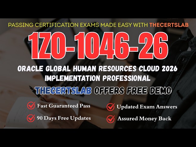 1Z0-1056-26 Oracle Fusion Cloud Financials Receivables and Collections  Implementation Professional