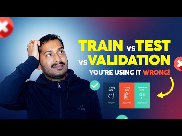 Train vs Test vs Validation Data – Machine Learning Model Explained!
