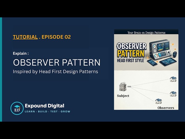 Observer Pattern : Inspired by Head First Design Patterns