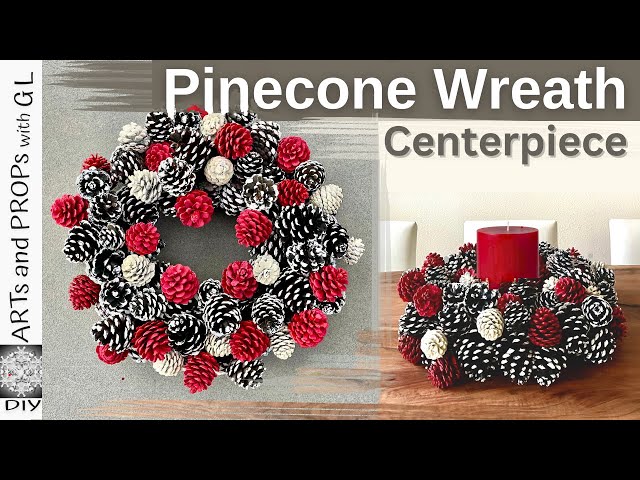 Vibrant Pinecone Wreath| pinecone wreath|wreath DIY|