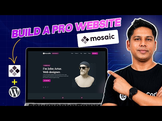 How To Create A Website with WordPress CMS & Mosaic Visual Theme Builder .