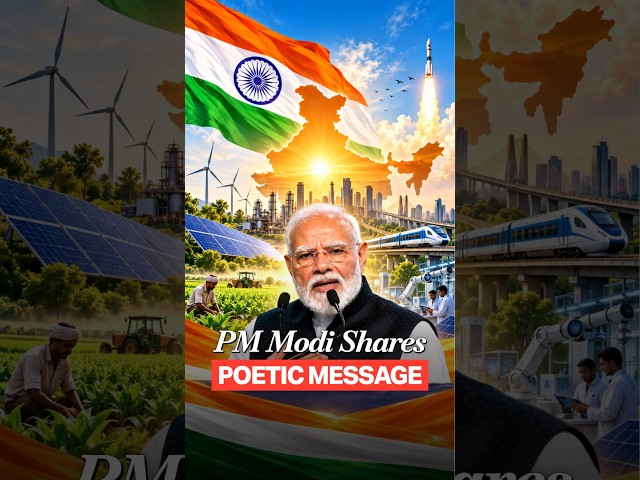 PM Modi Recites Inspiring Poem on Atmanirbhar Bharat and Viksit Bharat at SRCC