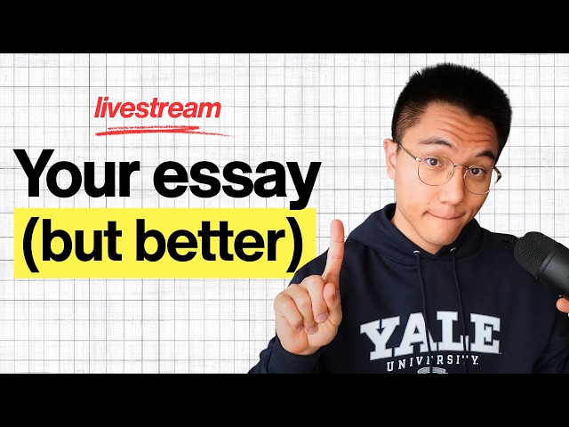 Editing YOUR Common App Essays | Ivy League Masterclass