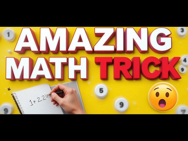 Amazing Math Trick You Must Know! | Easy & Fast Calculation 🤯 | Math Hacks 2025