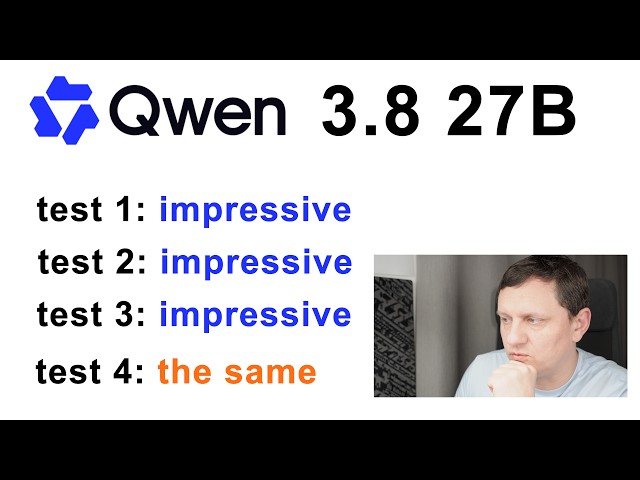 Qwen3.8-27B - 4 benchmark tests and compared with other open weight models