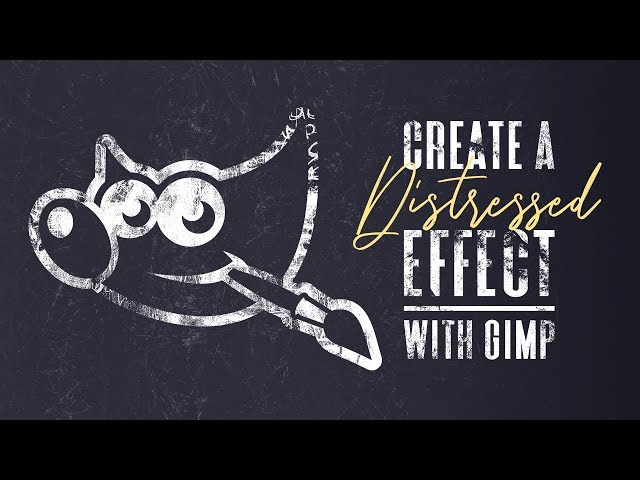 Create A Distressed Effect with GIMP