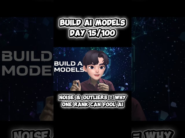 Build Al Models - Day 15/100 Ai Noise & Outliers #shorts #ai #aivideo #aimodels #technology #youtube