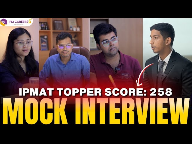 IPMAT Indore 2025 mock interview | Akshat Attri IPMAT topper score- 258