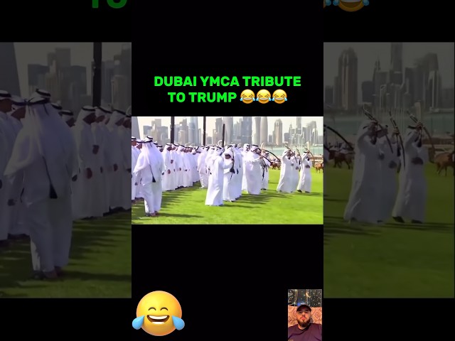 DUBAI YMCA TRIBUTETO TRUMP 😂😂 #trump #ymca #funny #trumpnews #maga #memes #shortvideo #short #usa