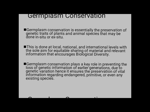 instructional video on Bioresources Management