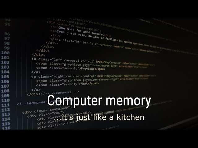 How your computer's memory is like a kitchen