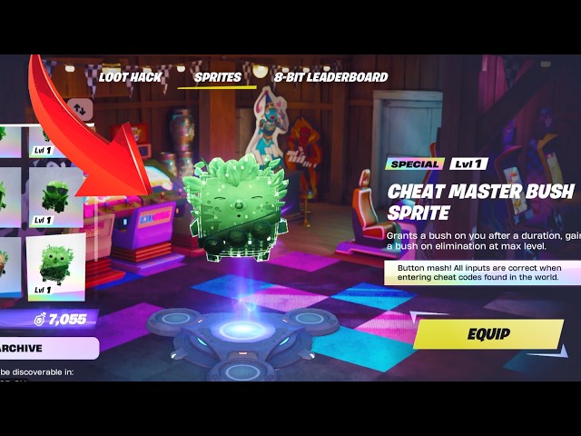 HOW TO GET *CHEAT MASTER BUSH* SPRITE — Fortnite Chapter 7 Season 4