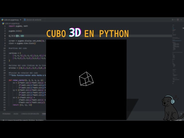 “POV: Te aburres y haces un cubo 3D en Python”