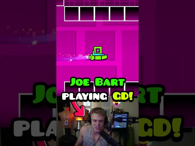 ANOTHER STREAMER Is Playing Geometry Dash?! 😲 (Joe Bartolozzi)