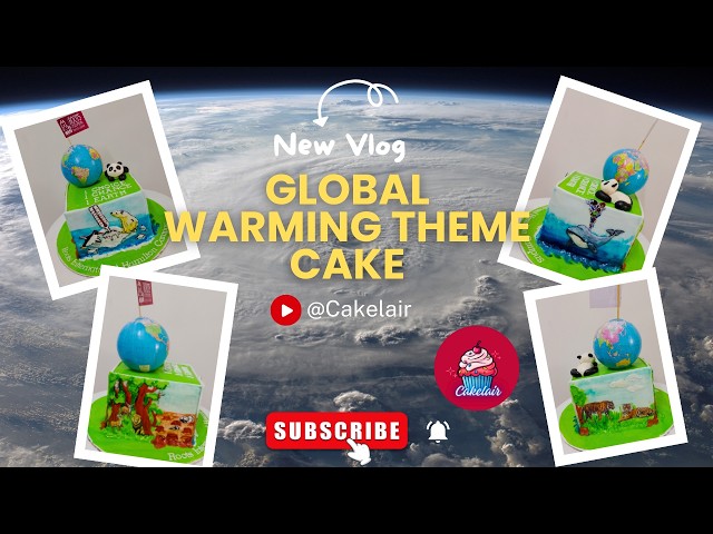 Rising temps aren't just for ovens—let's stop Earth from overbaking🌍🔥#climateaction #saveearth #cake