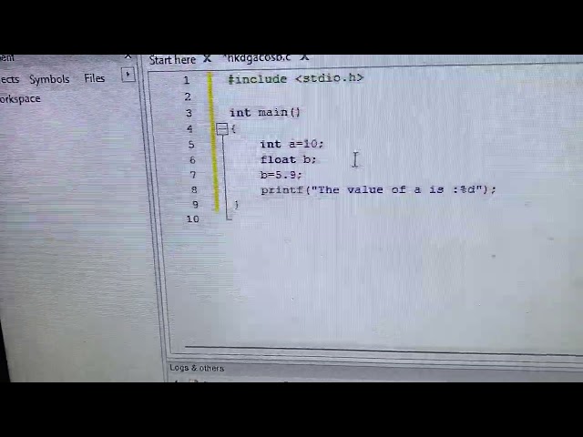 How to declare a variable and assign a value to it in C language 