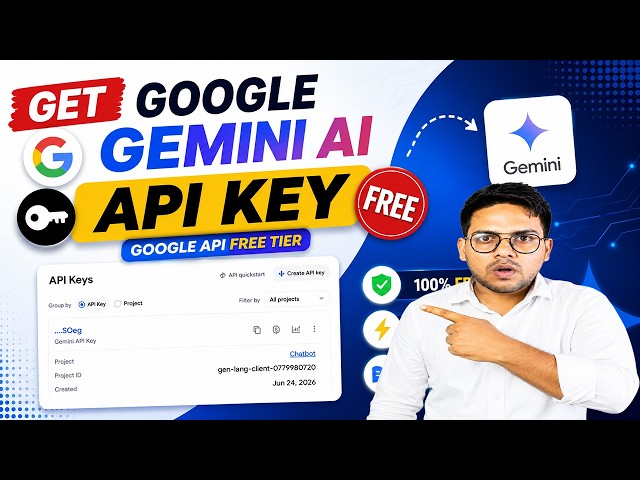 How to get Free Google Gemini AI API key | Google AI Studio 