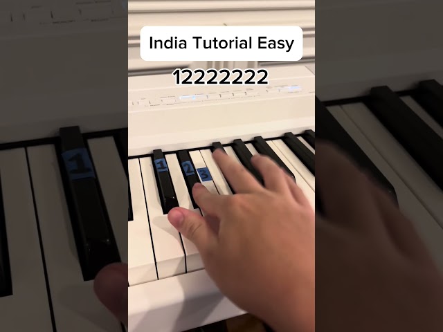 India Tutorial Easy #piano #pianotutorial #easy #india