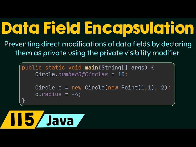 Data Field Encapsulation in Java