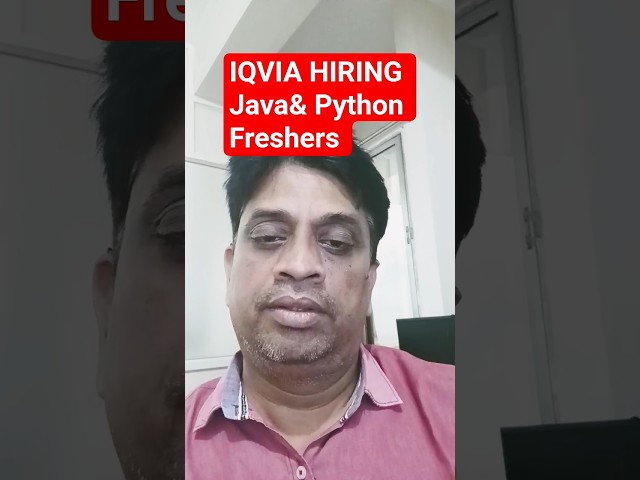 IQVIA Hiring Freshers 2025 | Software Development Engineer 1 | Bengaluru