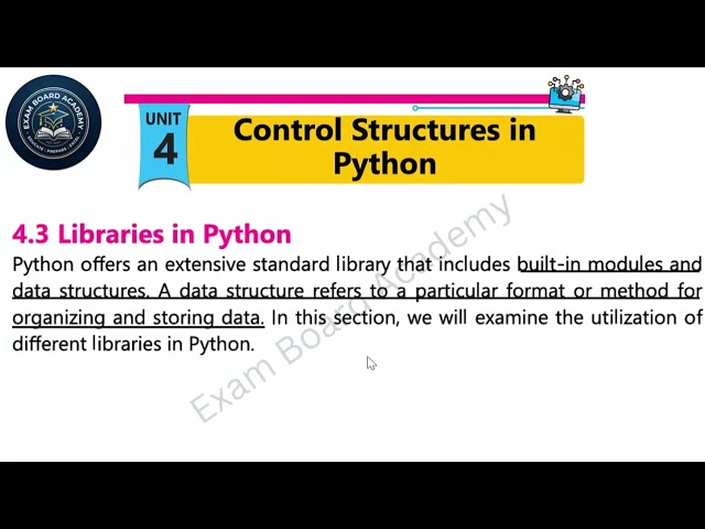 Libraries in Python | (Ch#4, Lec 3) Python Standard Library -- Class 10 Computer Science