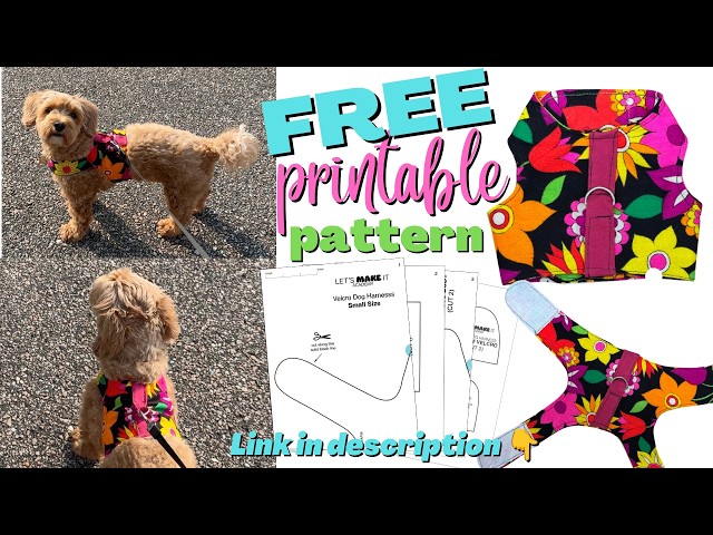 DIY Dog Harness–Sewing tutorial-FREE PATTERN included!