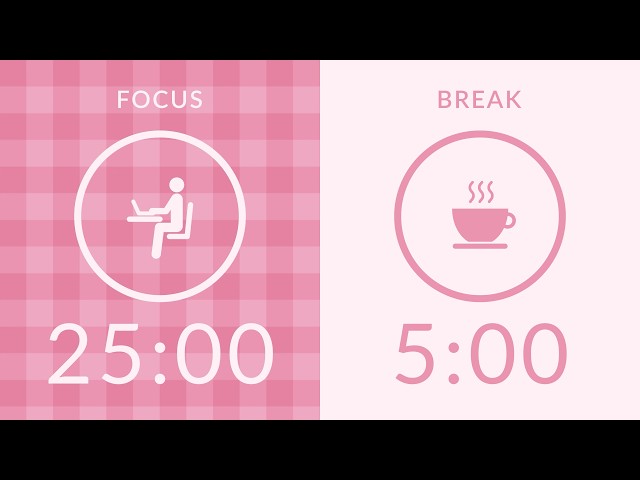 25/5 Pomodoro Timer | No Music 🔔 Bell Only | 2-Hour Study With Me for Deep Focus 🌿