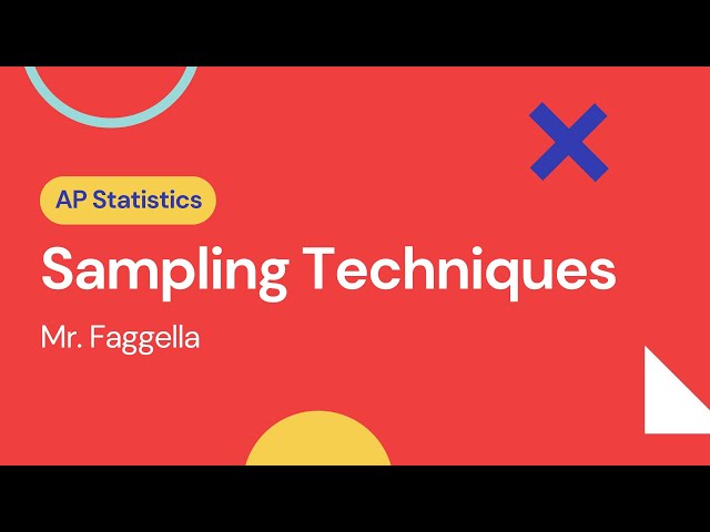 Sampling Techniques