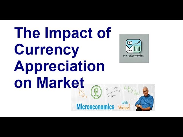 Microeconomics: The Impact of Currency Appreciation on Market Equilibrium
