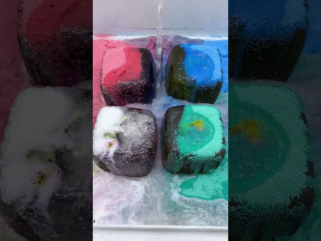 CLEANING SQUISHY ASMR🧊🧊Ice Cubes#asmr